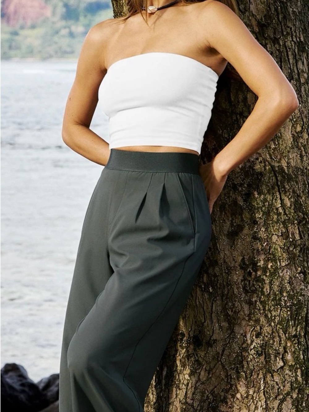 Beyond Yoga Slate women’s Elasticated Trousers - Slate - Picture 3 of 3